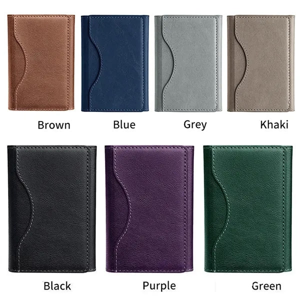Mobile Phone Back Sticker Magnetic Leather Card Holder