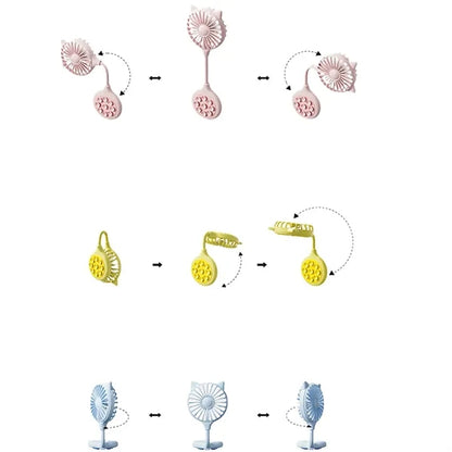 Mini Portable Suction Cup Small Fan