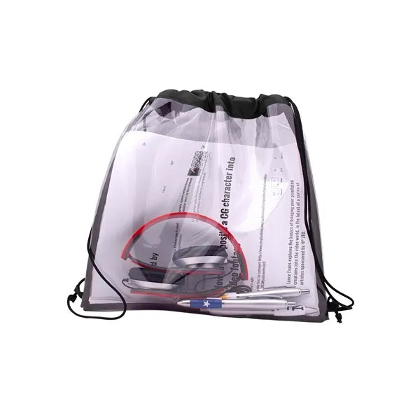 All Access Clear Stadium Drawstring Bag