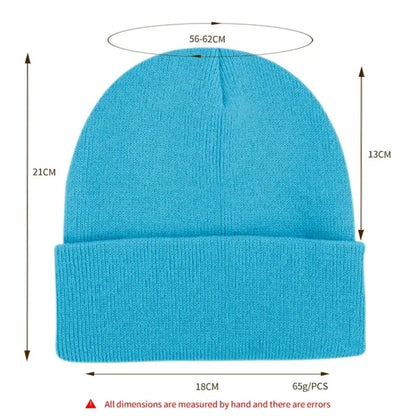 Knit Roll Cuff Beanie Cap