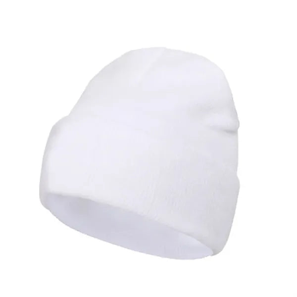 Knit Roll Cuff Beanie Cap