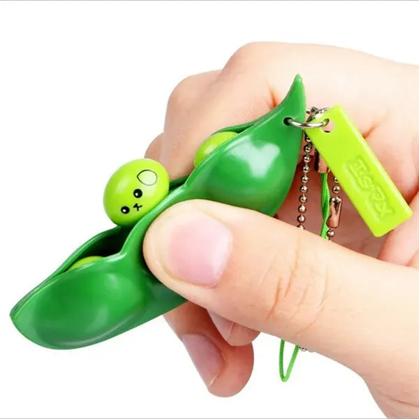 Keychain Beans Peanut Stress Relief Fidget Toys