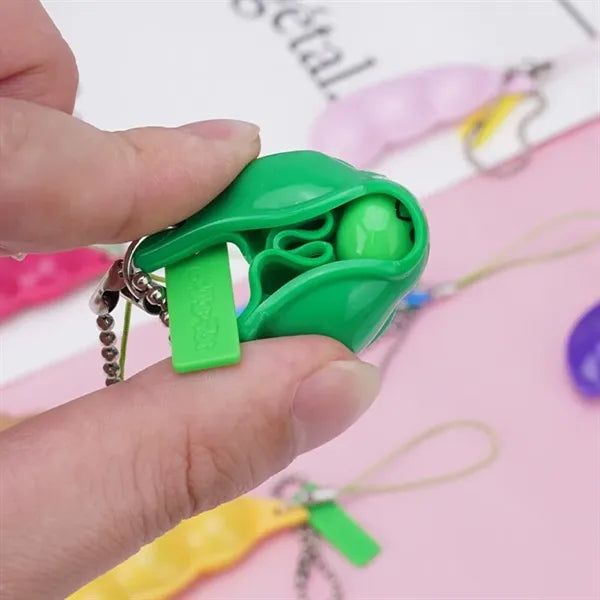 Keychain Beans Peanut Stress Relief Fidget Toys