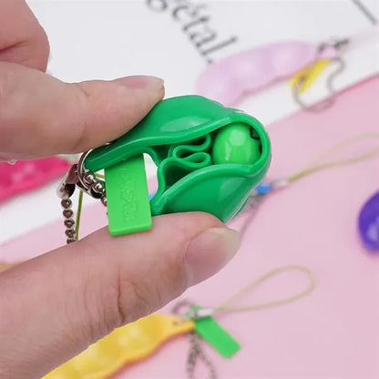 Keychain Beans Peanut Stress Relief Fidget Toys