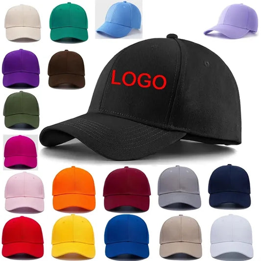 Classic Cotton 6 Panel Baseball Cap w/Adjustable Closure