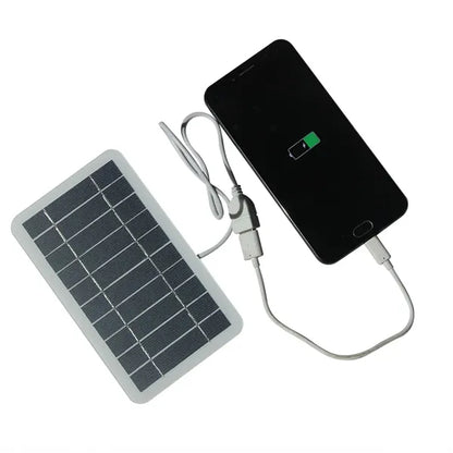 Solar outdoor mobile phone charger