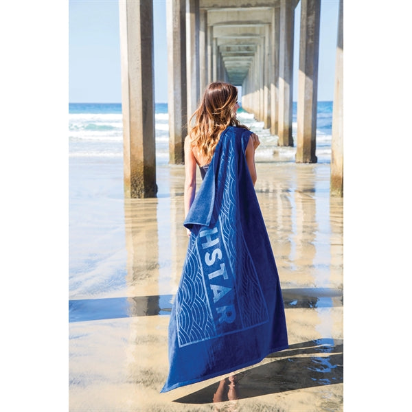 Oversize Terry Velour Beach Towel
