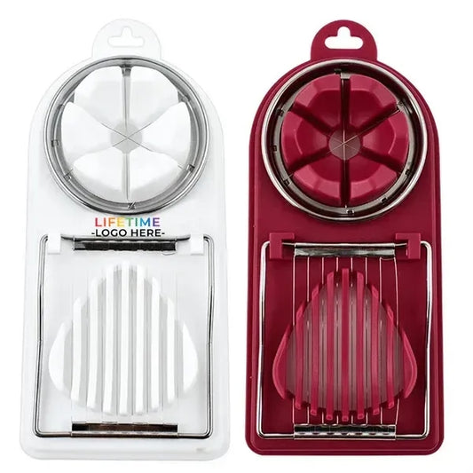 Stainless steel egg cutter two-in-one