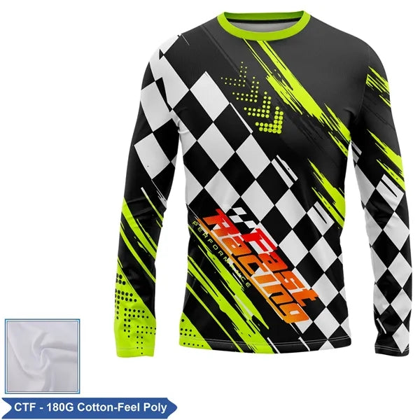 Unisex & Kids' Sublimation 180G Cotton-Feel Long Sleeve Tee
