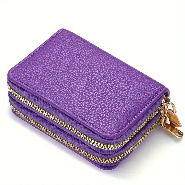Double Zipper Women's Wallet
