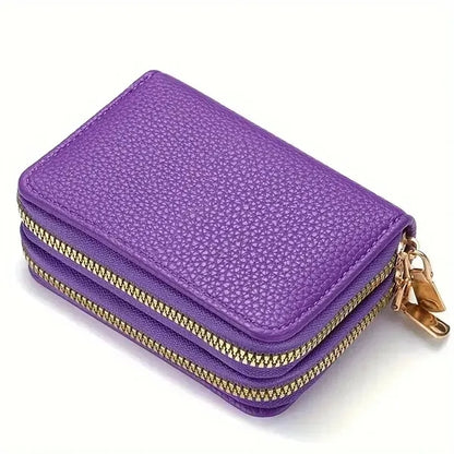 Double Zipper Women's Wallet