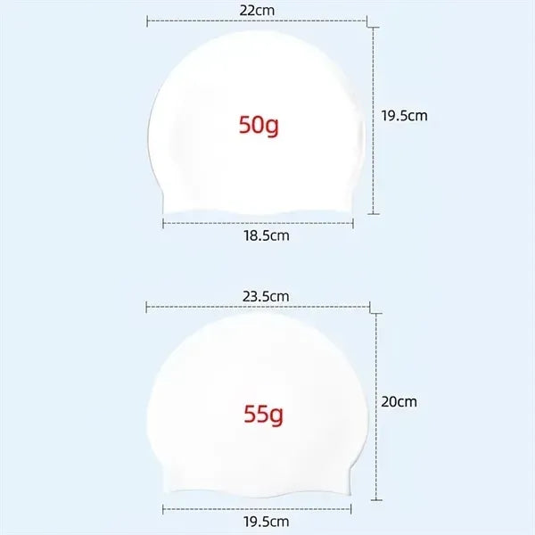 Adult silicone waterproof swimming cap