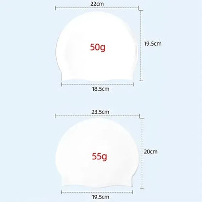 Adult silicone waterproof swimming cap
