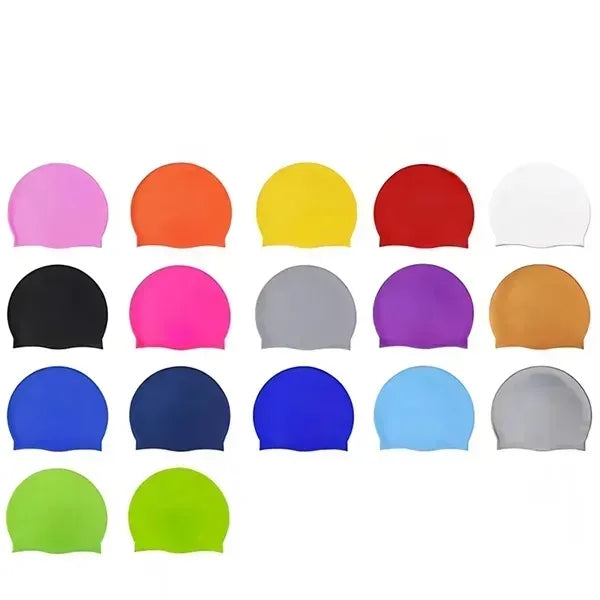 Adult silicone waterproof swimming cap