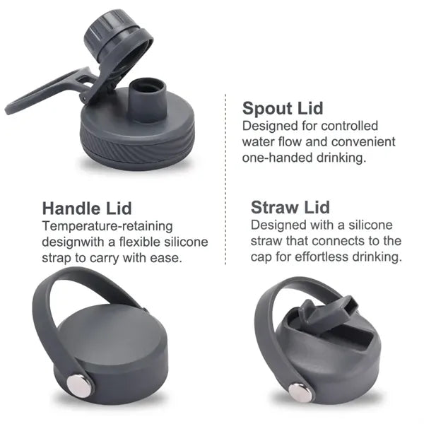 1L Large-Capacity Mug Lid With Straw