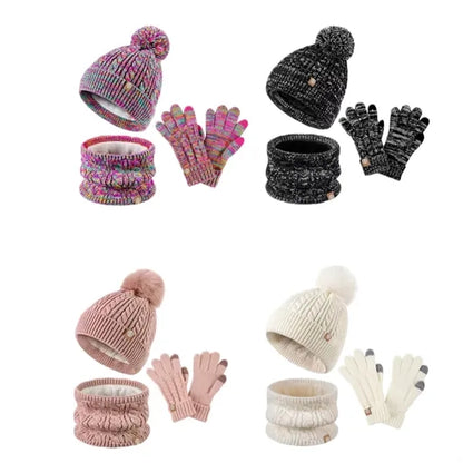Children Hat Scarf Gloves Set Of Three
