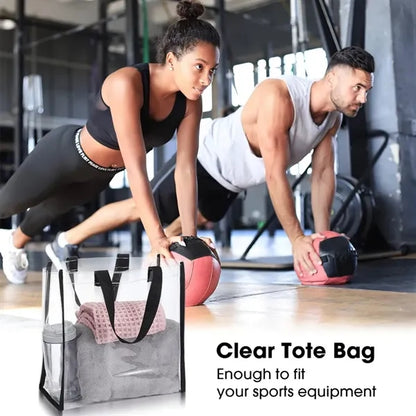 Portable PVC Stadium Approved Clear Tote Bag w/Handles