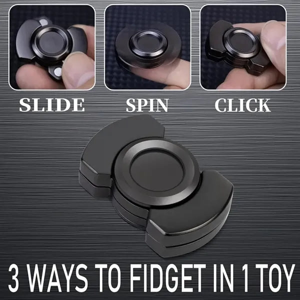 3-in-1 Alloy Fidget Spinner Toy