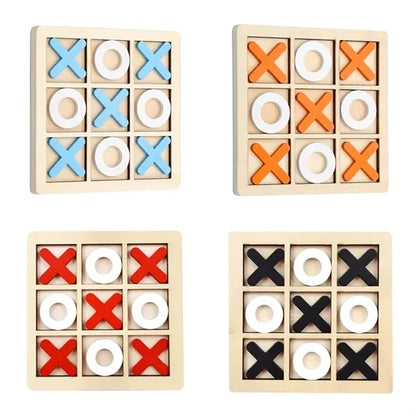 Wooden Tic Tac Toe Game Mini Board Game