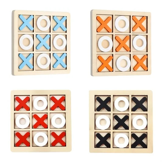 Wooden Tic Tac Toe Game Mini Board Game