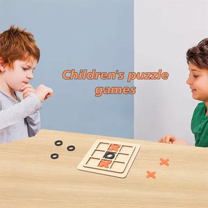 Wooden Tic Tac Toe Game Mini Board Game