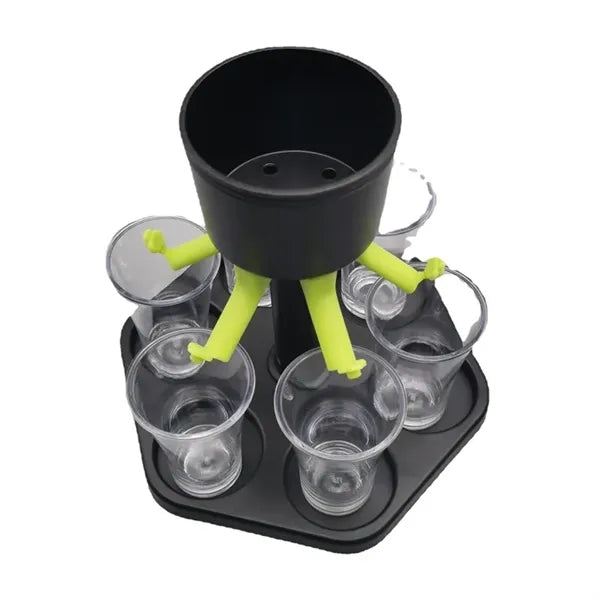 Creative 6 Shot Glass Dispenser and Holder
