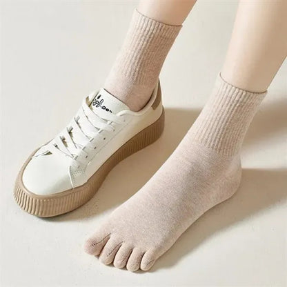 Women Five Toe Socks Cotton Breathable