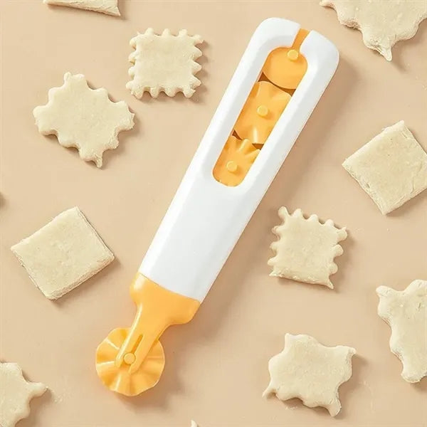 4-in-1 Pasta Cutter Wheel with Interchangeable Rollers