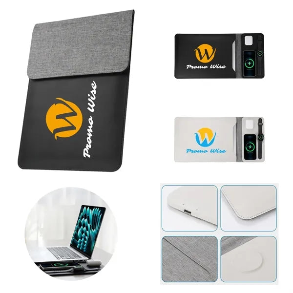 5-In-1 Wireless Charging Laptop Magnetic Computer Case