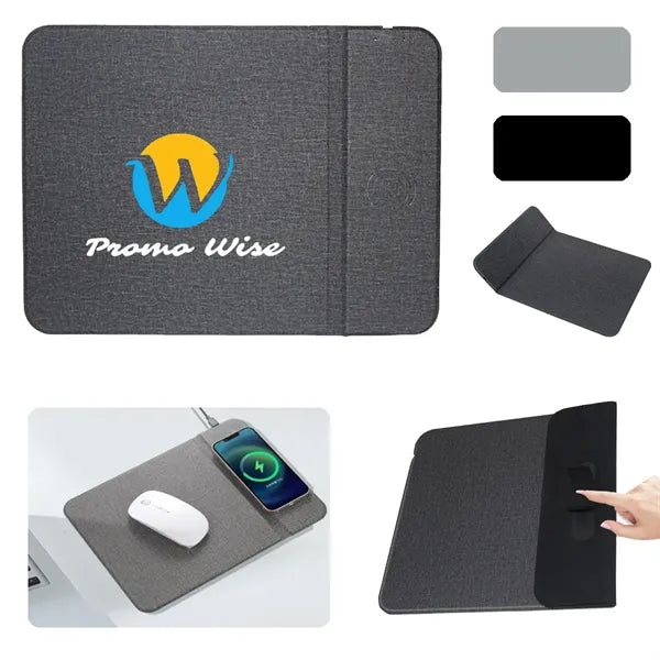 2 In 1 Mobile Phone Wireless Charging Mouse Pad