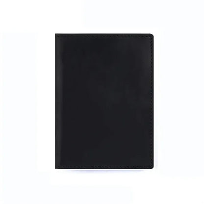 Top-Grain Cowhide Passport Card Holder Wallts