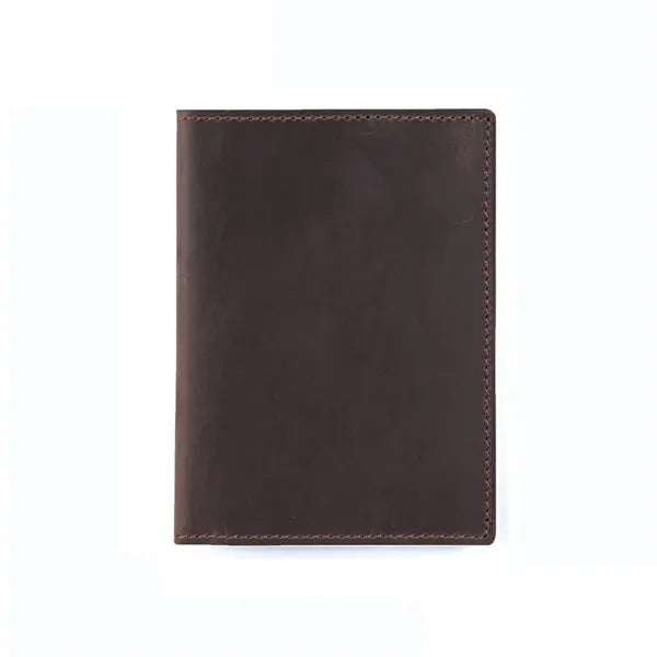 Top-Grain Cowhide Passport Card Holder Wallts