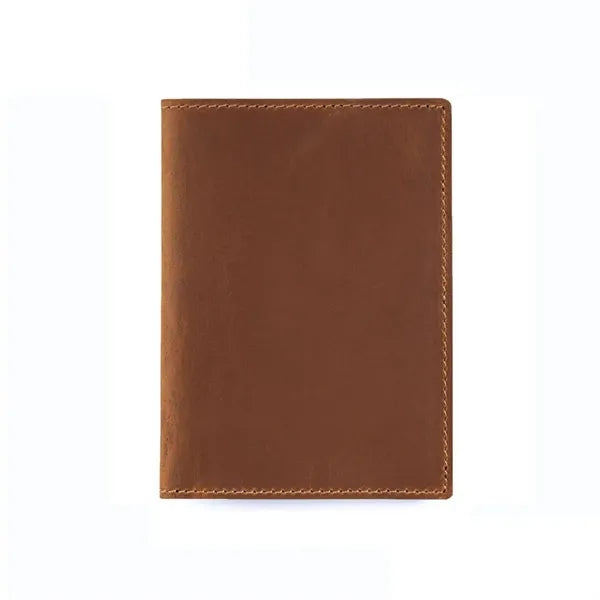 Top-Grain Cowhide Passport Card Holder Wallts