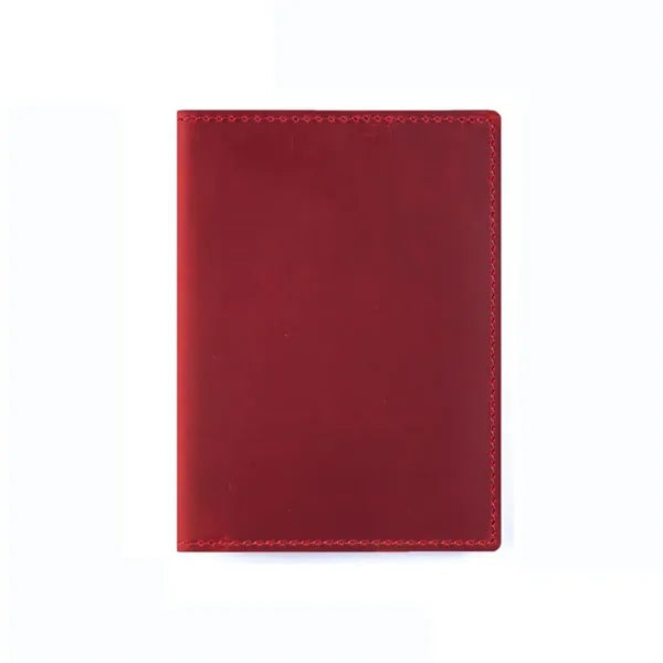 Top-Grain Cowhide Passport Card Holder Wallts