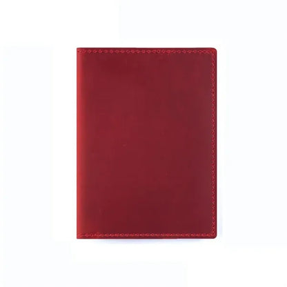 Top-Grain Cowhide Passport Card Holder Wallts