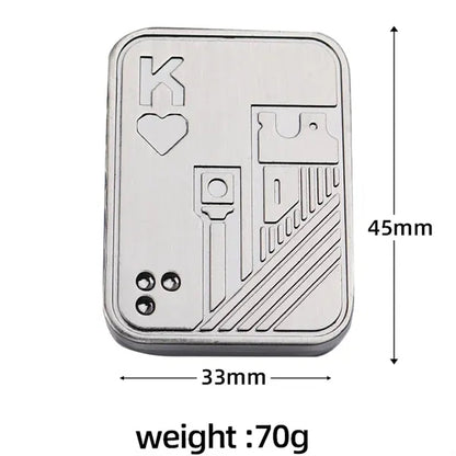 Metal Poker Fidget Slider Toys