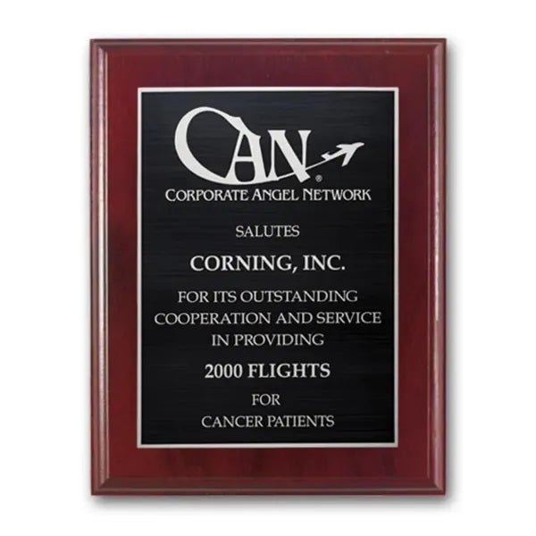 Etch/Antiqued Plaq - Mahogany