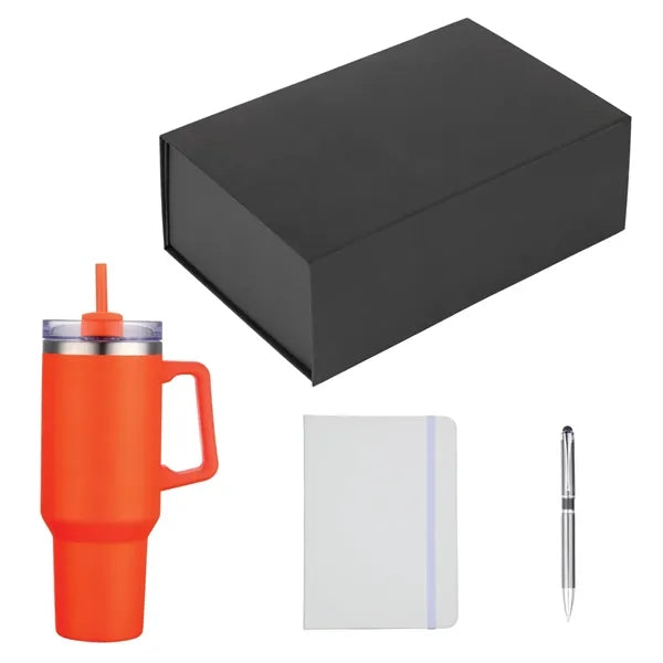 Marigold Tumbler Pen and Notebook Jotter Gift Set