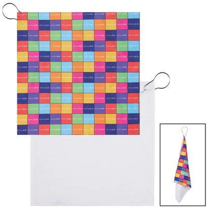 300 gsm Recycled RPET Golf Towel w/ 4CP Dye Sublimation