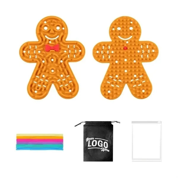 Stress Relief Maze Toys with  Gingerbread Man