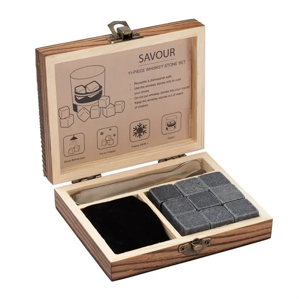 Savour 11-Piece Whiskey Stone Set
