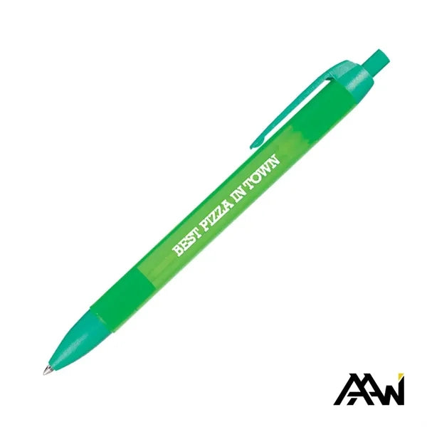 Widebody Pen w/Translucent Barrel - Matte Colored Accent