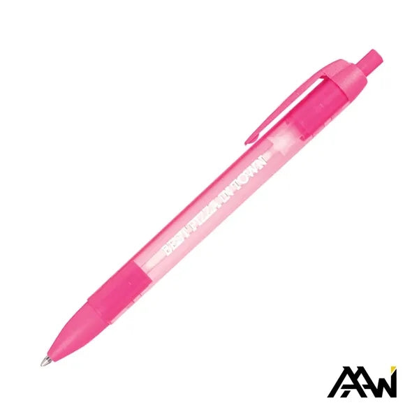 Widebody Pen w/Translucent Barrel - Matte Colored Accent