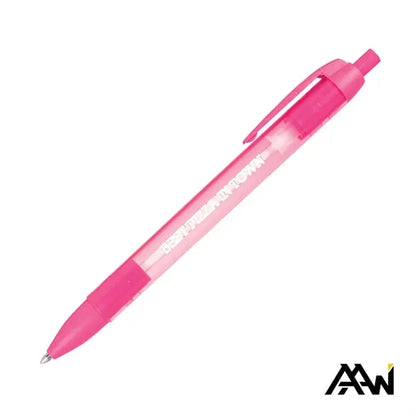 Widebody Pen w/Translucent Barrel - Matte Colored Accent