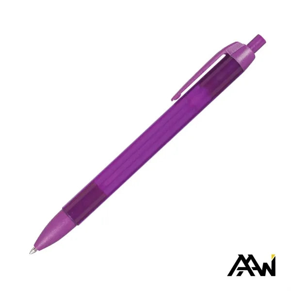 Widebody Pen w/Translucent Barrel - Matte Colored Accent