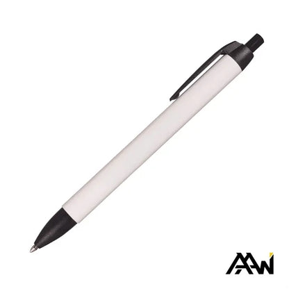 Widebody Pen w/Glossy White Barrel - Matte Colored Accent