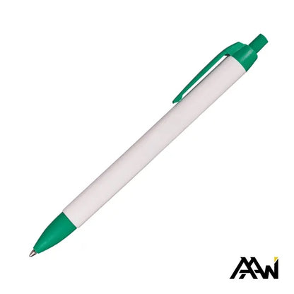 Widebody Pen w/Glossy White Barrel - Matte Colored Accent
