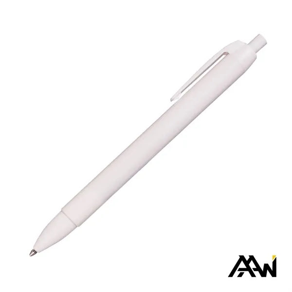 Widebody Pen w/Glossy White Barrel - Matte Colored Accent