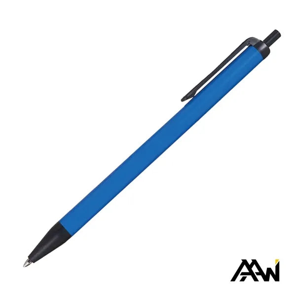 Value Slim Pen w/Glossy Colored Barrel - Matte Black Accent