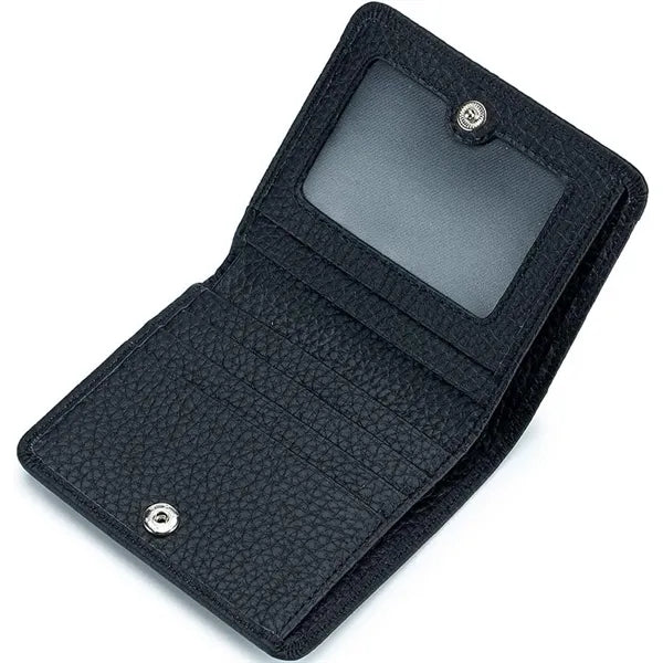 Genuine Leather Mini Bifold Wallet